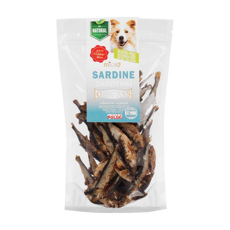 Milord Natural Dog Treats: Dried Sardines, 150 g