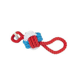 DUVO+ Smurfs Dog Toy: Ball + 2 Ropes, 42 cm