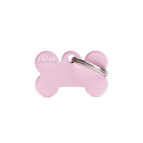 Engraved ID Tag for Dogs and Cats: Small Pink Bone