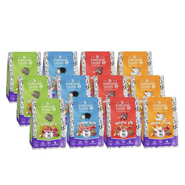 Natural Taste Dry Dog Food, Mixed Flavors, 12 x 1 kg