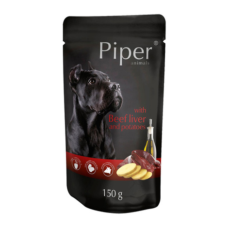 Piper Animals Wet Dog Food with Beef Liver and Potatoes, 150 g