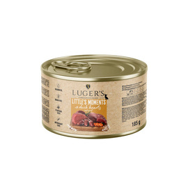 Luger's Little's Moments Wet Dog Food for Small Breeds with Duck Hearts and Carrots, 185 g