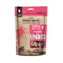 Wiejska Zagroda Cat Treats: Soft, Tasty Bites with Beef, 100 g