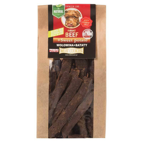 Milord Dog Treats with Beef and Sweet Potato, 80 g