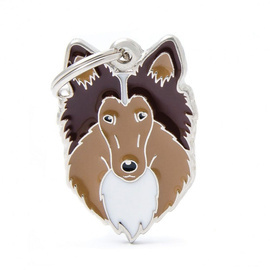 Engraved Name Tag for a Collie Dog