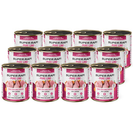Super Rafi Pure Line Wet Dog Food - Turkey with Sweet Potatoes, 12-pack (800 g each)
