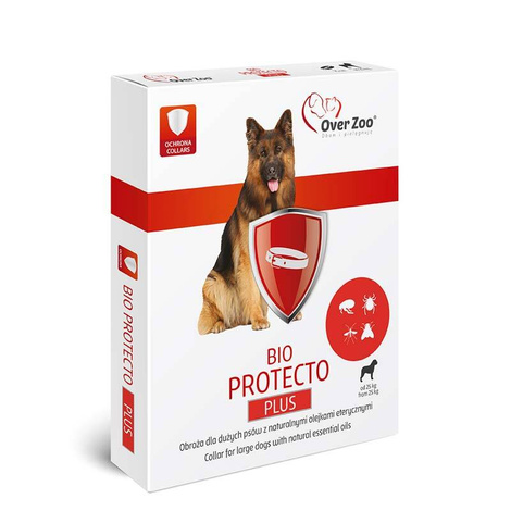 Over Zoo Bio Protecto Plus Collar for Large Dogs (25 kg and up) with Natural Essential Oils, 75 cm