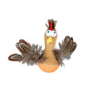 TRIXIE Bobo Plush Chicken with Feathers and Sound, Cat Toy, 10 cm