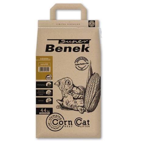 Super Benek Corn Cat Natural Golden Cat Litter, 7 l