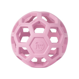 JW Pet Hol-ee Roller Openwork Dog Toy Ball, Pink, Medium, 11.5 cm