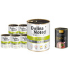 Dolina Noteci Premium Wet Dog Food, Rich in Goose with Potatoes, 6-Pack (800 g each) + Free Piper Animals with Chicken Hearts and Spinach (400 g)