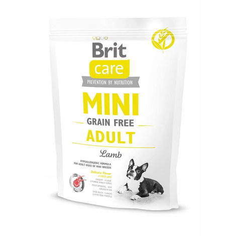Brit Care Mini Grain-Free Adult Lamb Dry Dog Food for Small Breeds, 400 g