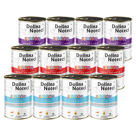 Dolina Noteci Premium Junior Mix Wet Dog Food, 12 x 400 g