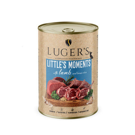 Luger's Little's Moments Wet Dog Food for Small Breeds with Lamb and Brown Rice, 400 g