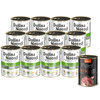 Dolina Noteci Premium Wet Dog Food, Rich in Venison, 12-Pack (400 g each) + Free Piper Animals with Duck and Pear (400 g)