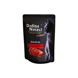 Dolina Noteci Premium Sterilised Wet Cat Food—Beef Flavor, 85 g