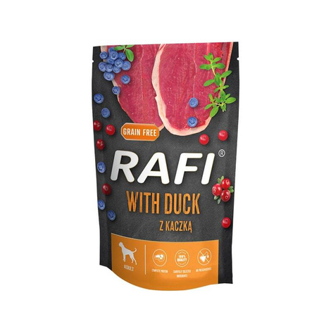 Rafi Wet Dog Food with Duck, 500 g pouch