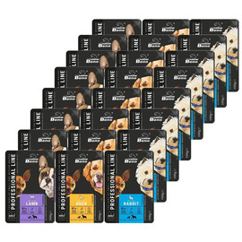 Super Beno Wet food for adult dogs of small and medium breeds, assorted flavors, 24 x 100 g