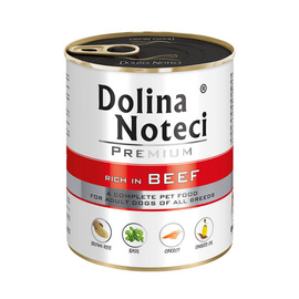 Dolina Noteci Premium Wet Dog Food, Rich in Beef, 800 g Can