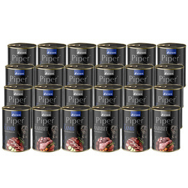 Piper Animals Senior Wet Dog Food, Mixed Flavors, 24 x 400 g