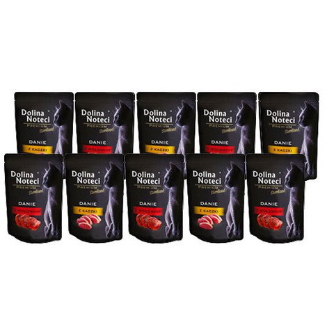 Dolina Noteci Premium Mix Wet Food for Spayed Cats, 10 x 85 g