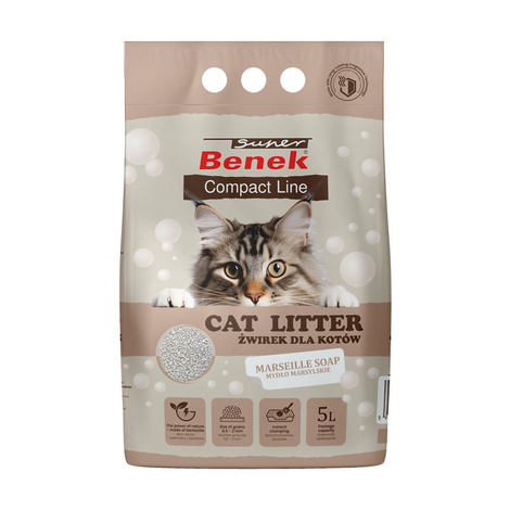 Żwirek dla kota Certech Super Benek Active Uniwersalny Naturalny 5 L