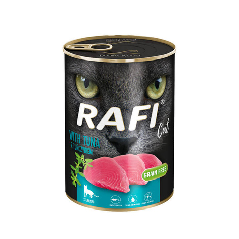 Rafi Cat Adult Wet Food for Spayed or Neutered Cats with Tuna, 400 g