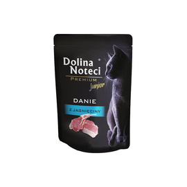 Dolina Noteci Premium Junior Wet Cat Food: Lamb Dish, 85 g