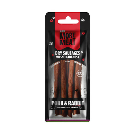 Buba More Meat Kabanosy for Dogs and Cats: Pork and Rabbit, 70 g