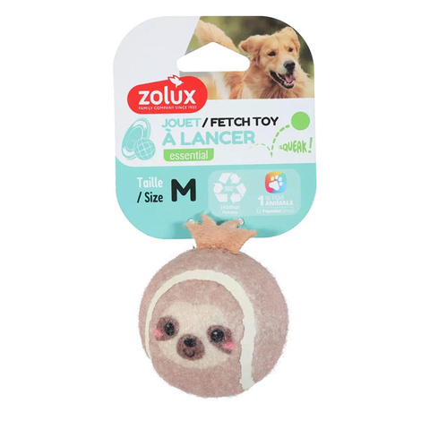 Zolux Dog Toy: Tennis Ball - Sloth, Size M