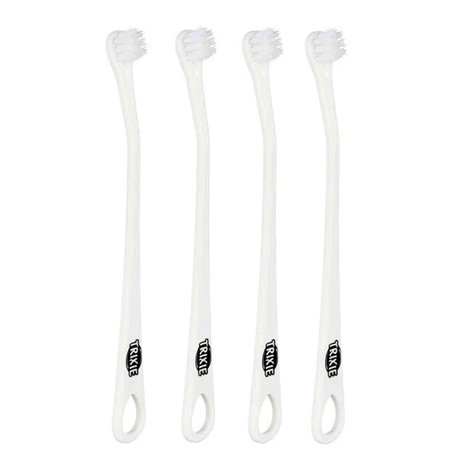 TRIXIE Toothbrush Set for Small-Breed Dogs and Cats, 4-Piece Set