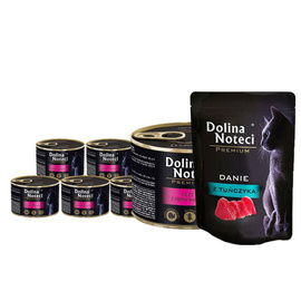 Dolina Noteci Premium Wet Cat Food with Turkey Breast Fillet, 12-pack (185 g each) + a free 85 g serving of tuna