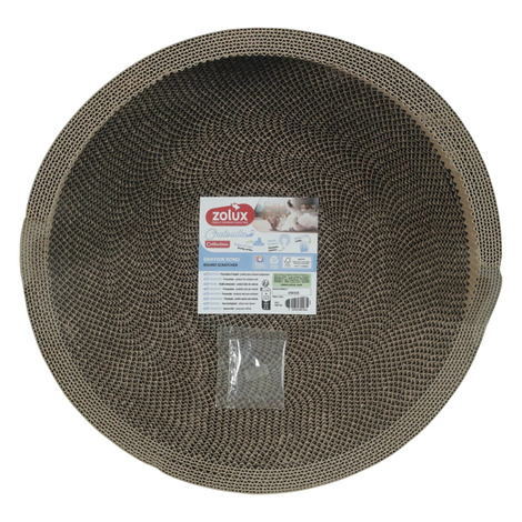 Zolux Chatouille 2-in-1 Round Cat Scratcher with Catnip, 39 cm