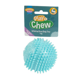 Cooper &amp; Pals Blue Spiked Dog Toy, 8.3 cm
