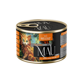 MAU Pâté and Fillet Wet Cat Food for Kittens: Duck with Mango and Wild Rose, 185 g