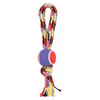 Zolux Dog Tug Toy: Rope with Tennis Ball and Handle, 40 cm