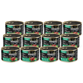Super Rafi Cat Wet Food for Spayed/Neutered Cats with Goose and Turkey Liver, 12 x 185 g Set