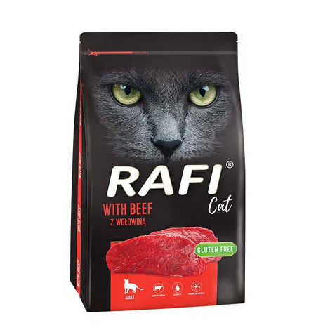 Rafi Cat Dry Cat Food with Beef, 7 kg