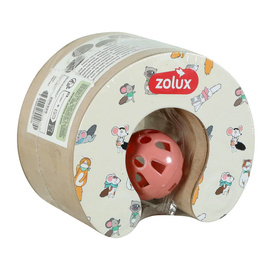 Zolux Chatouille 4-in-1 Foldable Scratching Post with Ball and Catnip—An Innovative Cat Toy, 20 cm