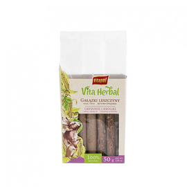 Vitapol Vita Herbal Treat for Rodents and Rabbits: Hazel Twigs, 50 g