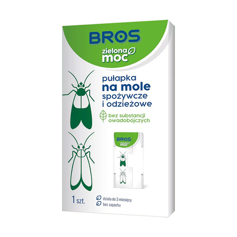 Bros Green Power Trap for Food and Clothing Moths