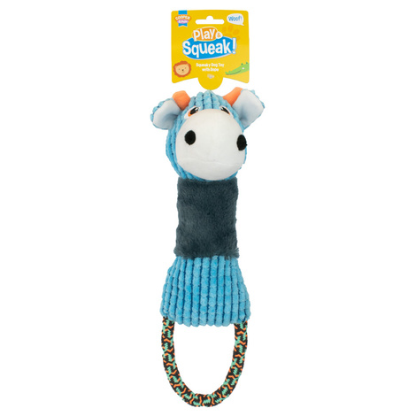 Cooper & Pals Cow-Shaped Dog Toy with Squeaker, 35 cm