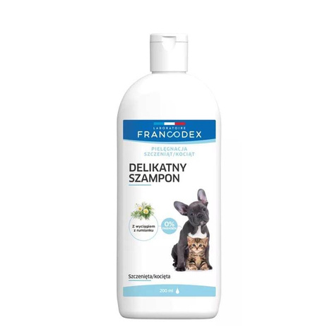 Francodex Gentle Shampoo for Kittens and Puppies, 200 ml