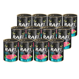 Rafi Cat Adult Wet Food for Spayed/Neutered Cats with Tuna, 12 x 400 g Pack