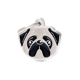Engraved ID Tag for a Pug