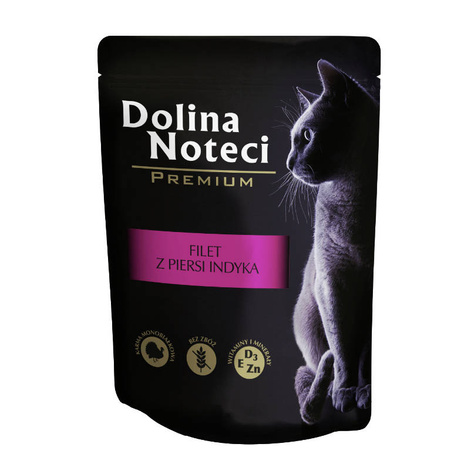 Dolina Noteci Premium Wet Cat Food with Turkey Breast Fillet, 85 g