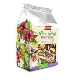 Vitapol Herbal Flower Mix Rodent Treat, 50 g