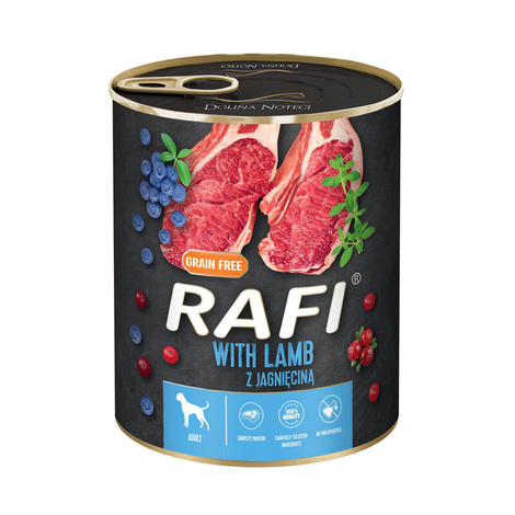 Rafi Wet Dog Food with Lamb, 800 g