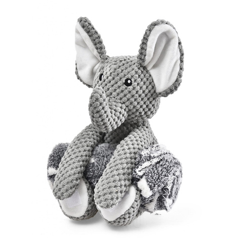 Barry King Plush Dog Toy: Elephant Set, 31.5 cm, with a 70 x 60 cm blanket