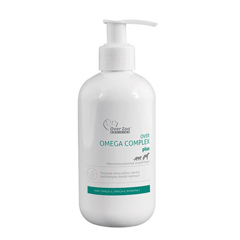 Over Zoo Over Omega Complex Plus Skin, Coat, and Immunity Supplement for Dogs and Cats, 250 ml